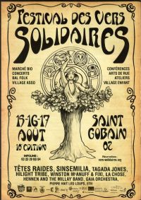 10ème Festival des Vers Solidaires. Du 15 au 17 août 2014 à Saint Gobain. Aisne. 
